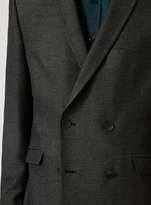Thumbnail for your product : Selected Gray Textured Double Breasted Suit Jacket