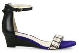 Thumbnail for your product : Cole Haan Adderly Snake-Print Leather Ankle-Strap Wedge Sandals