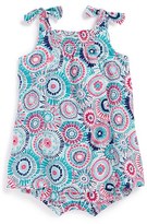 Thumbnail for your product : Tea Collection 'Sea Anemone' Shoulder Tie Sundress Bodysuit (Baby Girls)
