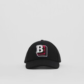 Thumbnail for your product : Burberry Letter Graphic Cotton Baseball Cap