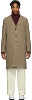 Thumbnail for your product : Harris Wharf London Tan Virgin Wool Overcoat