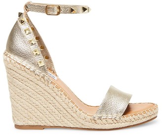 steve madden leather wedges