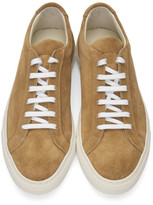 Thumbnail for your product : Common Projects Tan Suede Achilles Low Sneakers