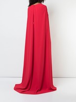 Thumbnail for your product : Marchesa Notte Embroidered Cape-Effect Gown