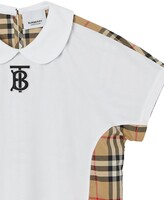 Thumbnail for your product : Burberry Children monogram motif check panel T-shirt