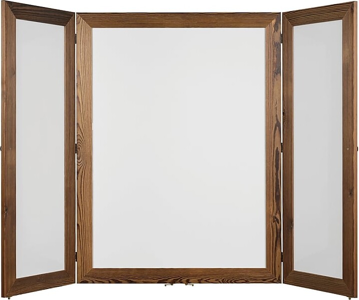 Excello Global Products Double Sided Magnetic Steel Dry-Erase Whiteboard, Wood Frame, 5' x 3' (EGP-HD-0530-BN)