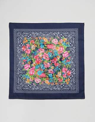 ASOS Paisley Bandana Print Neckerchief/Headscarf With Floral Overprint
