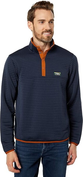 L.L. Bean Airlight Knit Pullover (Navy) Men's Clothing - ShopStyle