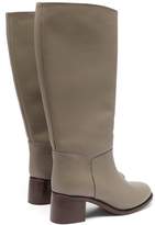 Thumbnail for your product : A.P.C. X Suzanne Koller Iris Leather Knee-high Boots - Womens - Grey