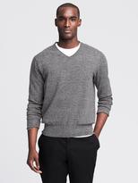 Thumbnail for your product : Banana Republic Marled Heather Vee Pullover