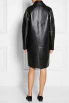Thumbnail for your product : Lanvin Double-breasted leather coat