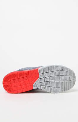 adidas Nike Sb Stefan Janoski Max Grey & Red Heel Shoes