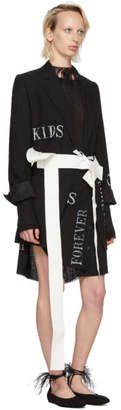 Ann Demeulemeester Off-White Topstitched Belt