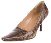 Thumbnail for your product : Gucci Karung Square-Toe Pumps
