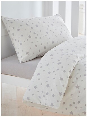 Silentnight Safe Nights Cot Bed Duvet Cover Set, Star Print