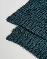 Thumbnail for your product : ASOS DESIGN Knitted Scarf In Bottle Green