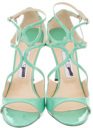 Jimmy Choo Patent Leather Lang Sandals