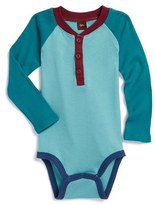Thumbnail for your product : Tea Collection 'Frankfurt' Colorblock Henley Bodysuit (Baby Boys)