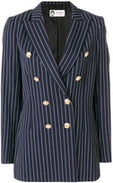 Lanvin - double-breasted striped blazer