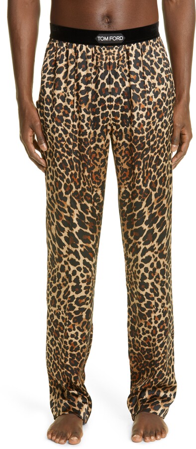 Tom Ford Men's Leopard Silk Pajama Pants - ShopStyle