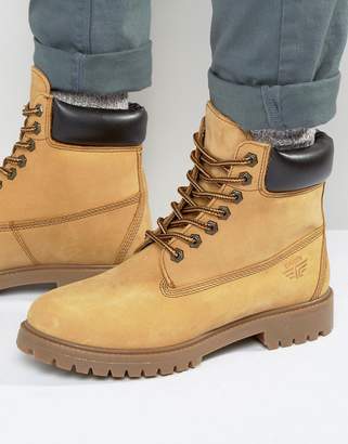 Red Tape Worker Boots Beige