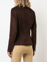 Thumbnail for your product : The Row Paylee Asymmetric Suede Biker Jacket