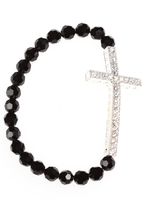 Thumbnail for your product : Swarovski K.D. Rosaries Black & Silver Crystal Rosary Bracelet