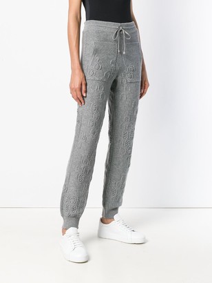Barrie Beehive cashmere jogging trousers