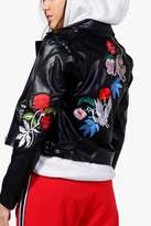 Thumbnail for your product : boohoo Melissa Boutique Embroidered Biker Jacket