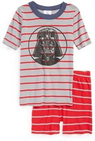 Thumbnail for your product : Hanna Andersson 'Star WarsTM - Darth Vader' Organic Cotton Two-Piece Fitted Pajamas (Little Boys & Big Boys)