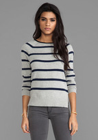Thumbnail for your product : Shae Pullover with Leather Detailing