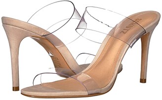 clear plastic wedge shoes