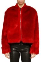 Thumbnail for your product : Giamba Cropped Furry Jacket