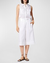 Thumbnail for your product : Equipment Camila Sleeveless Button-Down Linen Shirt