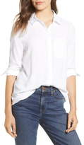 Thumbnail for your product : BeachLunchLounge Apple White Long Sleeve Button-Up Shirt