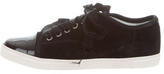 Thumbnail for your product : Lanvin Suede Cap-Toe Sneakers
