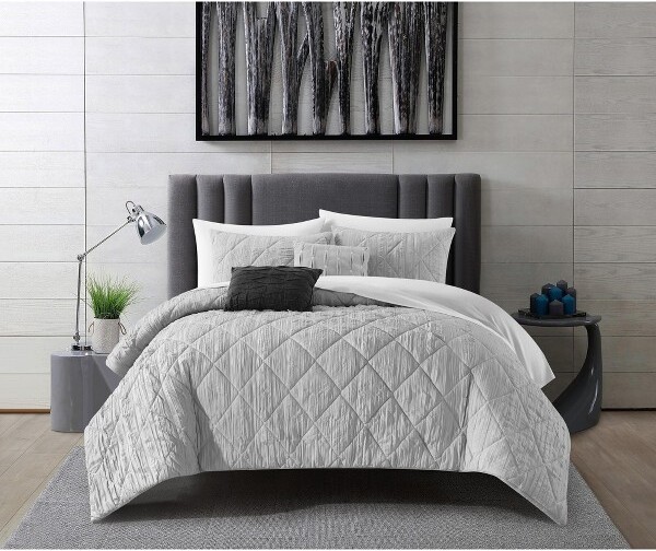 Chic Home Design Chic Home Leighton Comforter Set Diamond Stitched