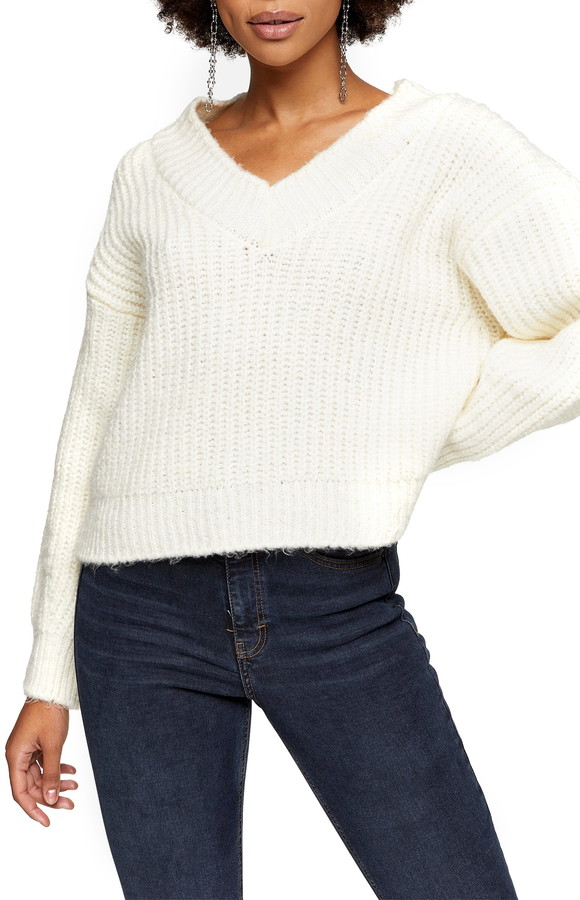 Topshop V-Neck Sweater - ShopStyle