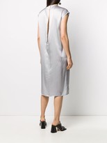 Thumbnail for your product : Ann Demeulemeester Cap-Sleeves Silk Dress