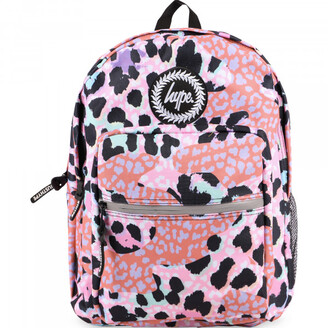 Just Hype Leopard Camo Logo Backpack in Pink - ShopStyle Girls' Bags