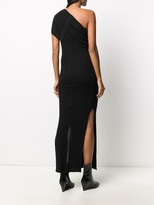 Thumbnail for your product : Rick Owens Split-Hem One-Shoulder Maxi Dress