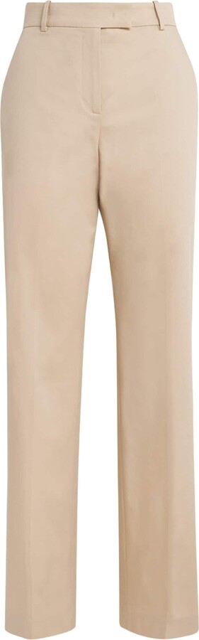 Eleventy Cotton-Blend Straight Trousers