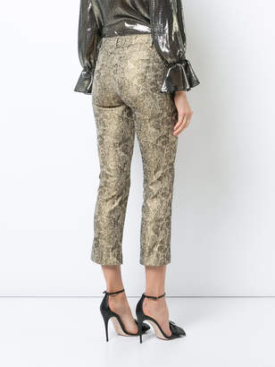 Alice + Olivia Drew cropped flare trousers