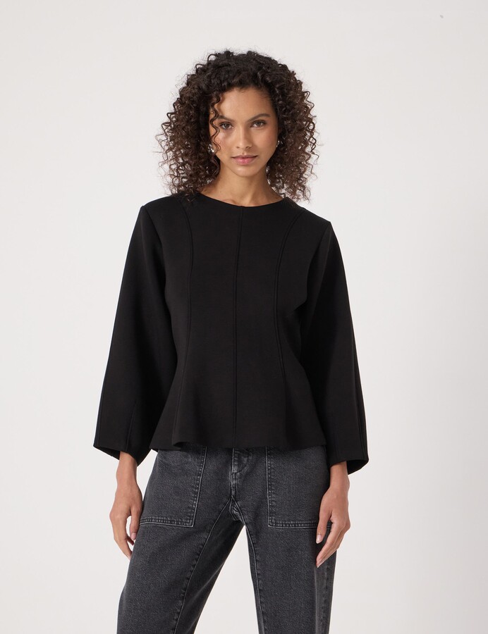 Hush Seam Detail Smart Jersey Top