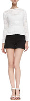Thumbnail for your product : Alice + Olivia Cady Cuffed Shorts, Black