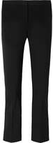 Thumbnail for your product : Theory Cropped Stretch Cotton-blend Ponte Flared Pants