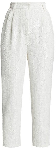 White sequins pants Clearance
