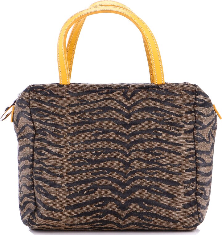 Fendi Zip Tote Printed Jacquard
