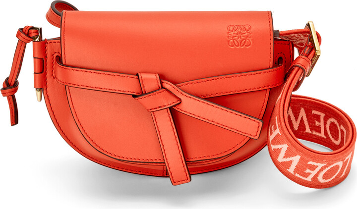 Loewe Beige/Orange Paula's Ibiza Raffia and Leather Crossbody Bag Loewe |  The Luxury Closet