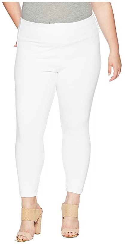 white crop leggings plus size